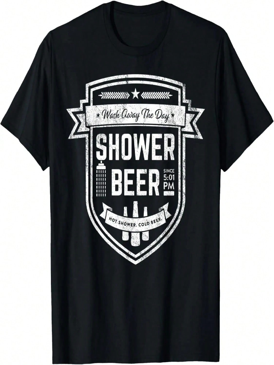 Shower Beer Meme Retro Logo Design Gift For Beer Drinkers T-Shirt S разноцветный