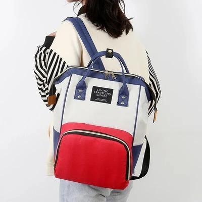 Nowa Moda Oxford Wielofunkcyjna Odporna na Zużycie Izolacja Duża Pojemność Zamek Błyskawiczny Plecak Torba Mommy na Podróż