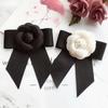 I Remiel Korean Fabric Flower Dress Bow Tie Pin Brooch Lapel Pin Badge Corsage Show For Women Host Shirt Tie Collar AccessoriesFlower Jewelry