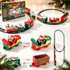 2026 Electric Train Set Mini Santa Claus Rail Car Toy Creative Christmas Tree Decoration Train Kids Education Toy Christmas Gift