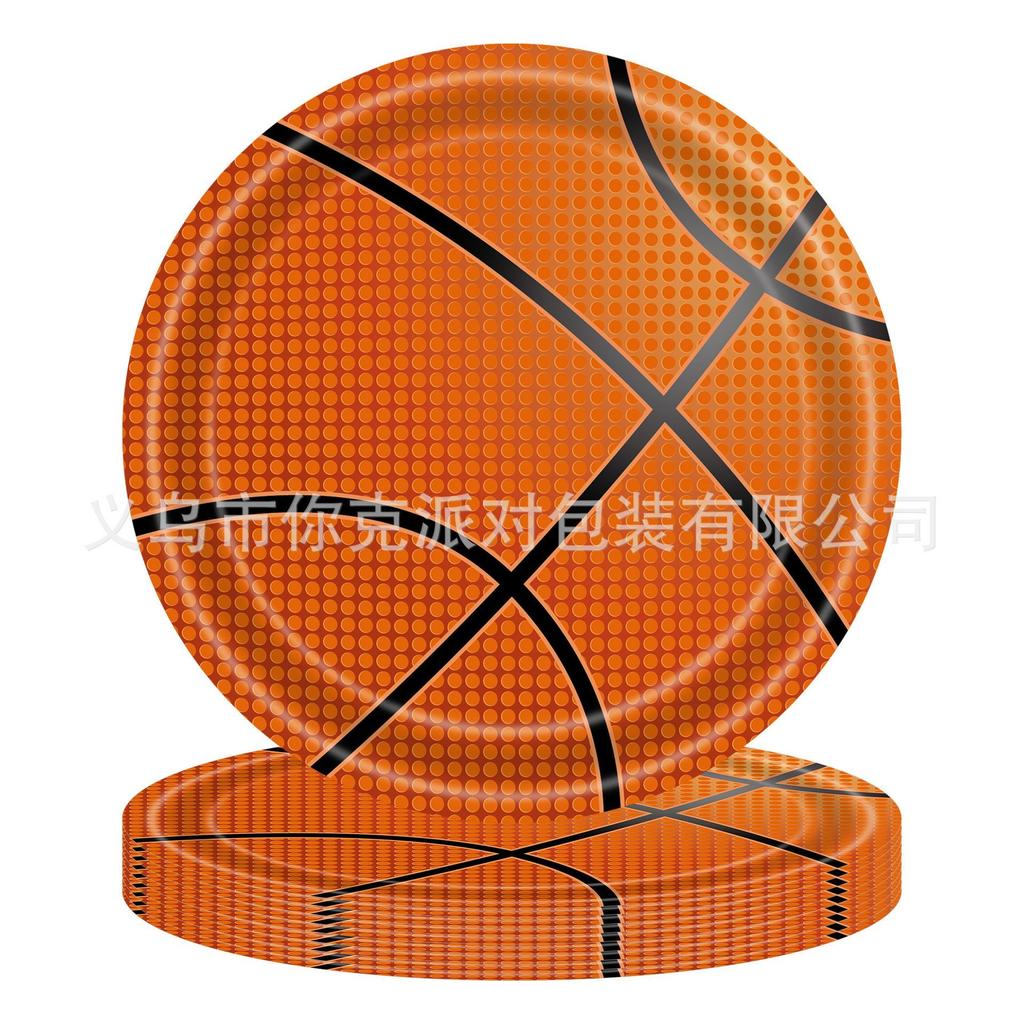 Themen-Treffen, Studentenaktivitäten, Oliven-Baseball, Fußball, Basketball-Party, Pappteller und Pappbecher, Themen-Atmosphäre, Szenen-Gestaltung