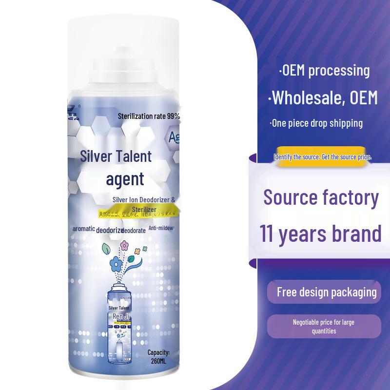 Long-Lasting Antibacterial Car Odor Eliminator Spray Air Freshener белый