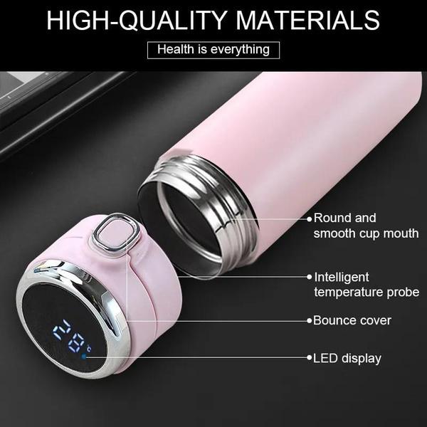 420ml Stainless Steel Temperature Display Thermal Mug Smart Thermos Bottle