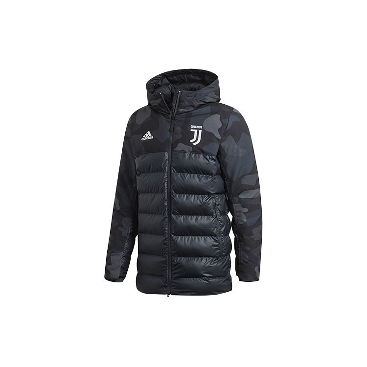 

Adidas Juventus Anthem Full Zip Embroidered Logo 3-Stripes Regular Fit Sports Jacket Men Black DX9202 M