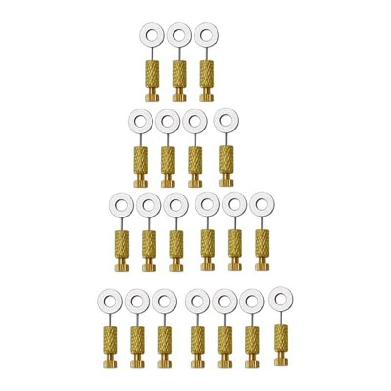 

BAAU 20Pcs Leather Edges Lock Needle For Holding Seam Pinning Up Leather Sewing(0-6MM&6-12MM) жёлтый
