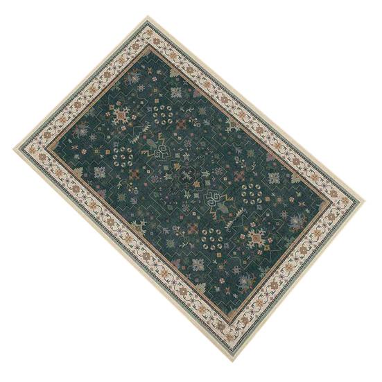 Retro Entrance Rug Ethnic Style Doormat Farmhouse Non-Slip Floor Mat Absorbent Living Room Rug for Entryway Kitchen Bathroom