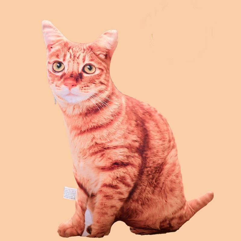 Cat Simulation 3d Plush Stuffed Toy Animal Doll Room Decoration Gift Birthday