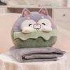 Plush Pillow Anime With Removable Blanket For Home Office Couch Gift Cushion