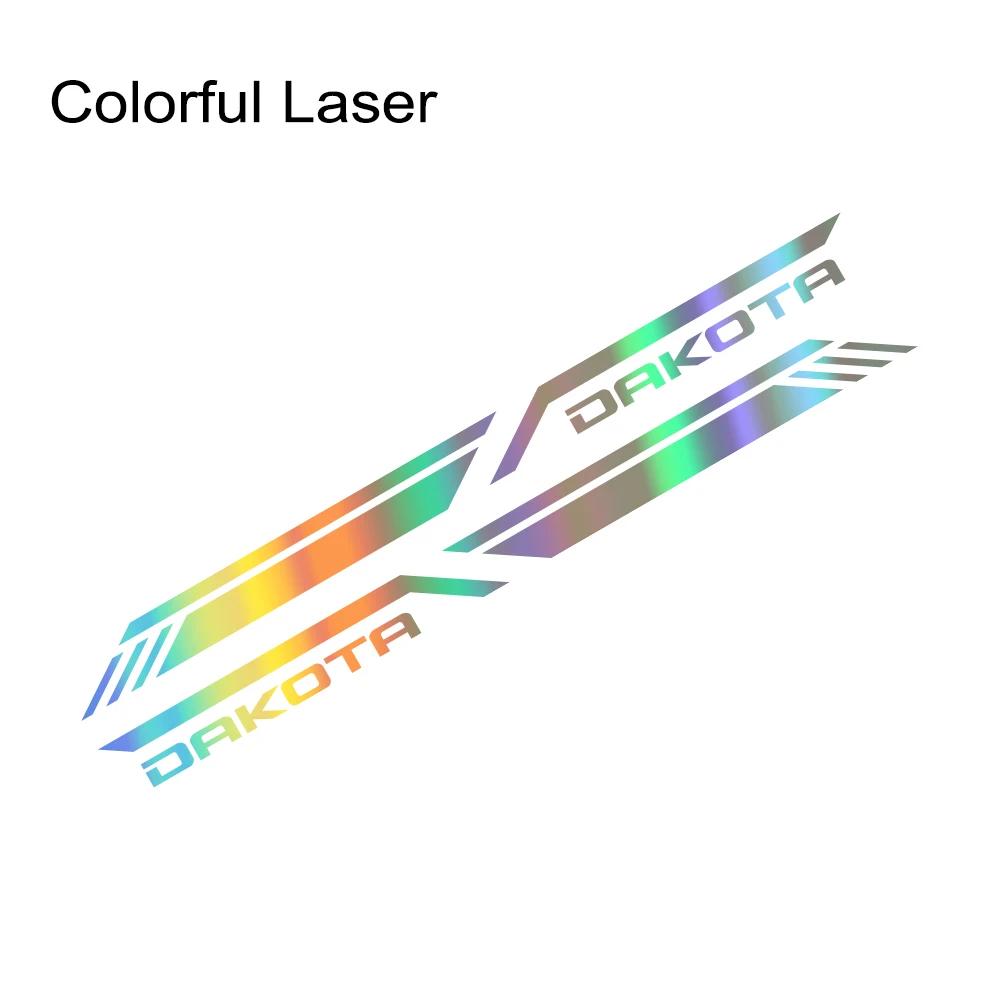 Pickup Bed Side Sticker For Dodge Dakota SLT SXT 5.9 R/T Sport Car Stripes Style Decor Decal Truck Vinyl Cover Auto Accessories