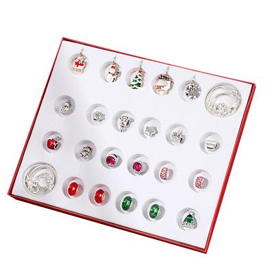 Weihnachts-Adventskalender 24 Tage Countdown Schmuckset für Mädchen Kinder Geschenk Inklusive 2 Armbänder 22 DIY