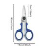 Stainless Steel High Power Fishing Line Scissors Heavy Duty Marine Grade Rust Resistant for Anglers Fishing Gear Tool