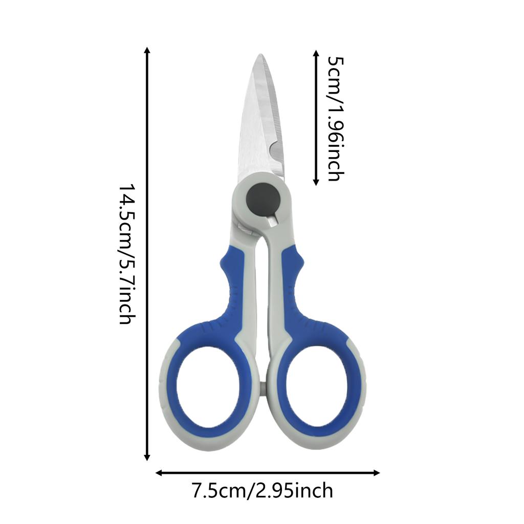 Stainless Steel High Power Fishing Line Scissors Heavy Duty Marine Grade Rust Resistant for Anglers Fishing Gear Tool
