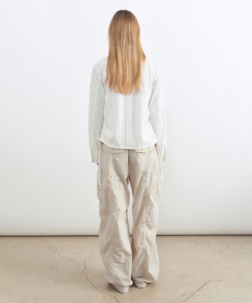 INSILENCE WOMEN Cotton Utility Pants Light Beige