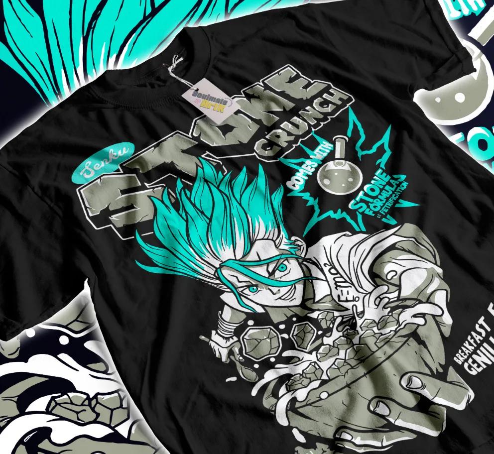 Senku Tshirt Dr Stone Ishigami Anime Unisexga Stone Crunch Sweater Soft Tee S