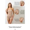 One-piece shapewear: sexy bandeau style with detachable straps; strapless fastening body-shaping corset