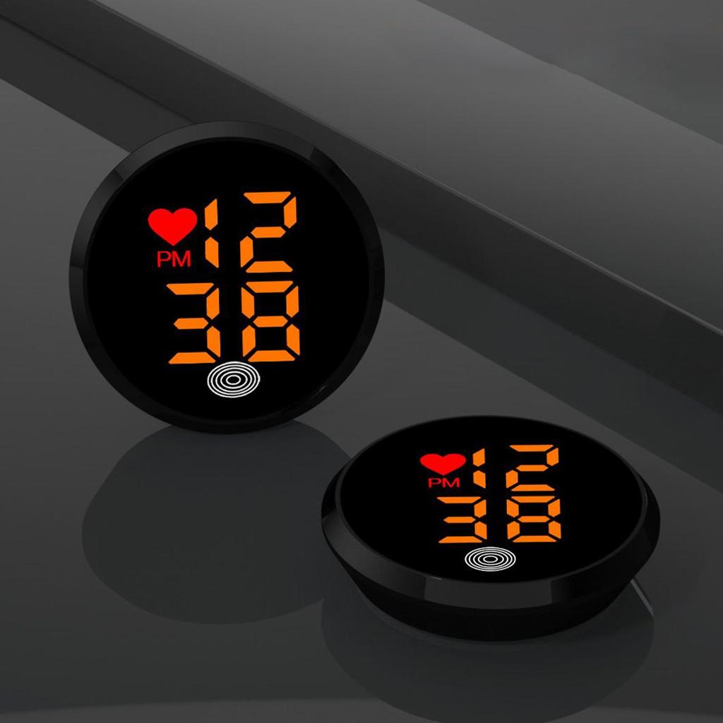 Small Stick On Clock Car Dashboard Digital Clock Automotive Adhesive Digital Clocks With LED Time Display For Dashboard Air Vent