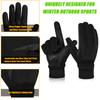 MOREOK -10℃ Winter Gloves Knitted Warm Thermal Gloves Touchscreen Bike Gloves Silica Anti-slip Bicycle Cycling Gloves Men Women 6