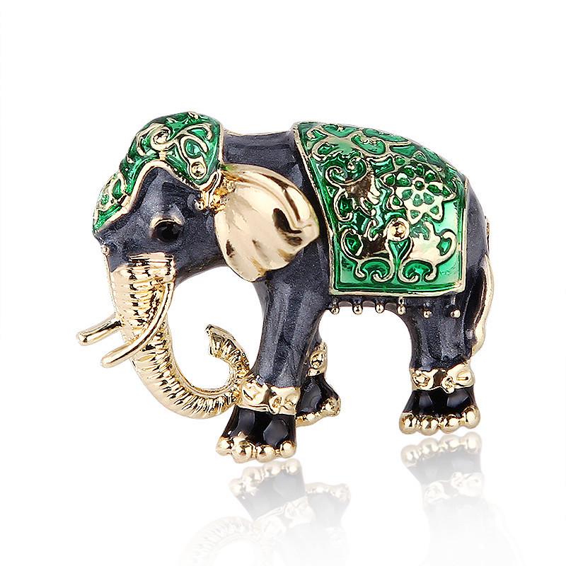 Creative Lovely Enamel Elephant Animal Brooch for Women Man Pins Clothes Backpack Accessories Jewelry Gifts