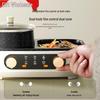 2-in-1 Electric Grill & Hot Pot: Multi-functional BBQ Griddle & Hot Pot Combo for Home Use