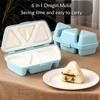 6-in-1 Rice Mold, Triangular Sushi Mold, Foldable Triangular Rice Ball Mold, Quick To Make, Easy To Store, Carry, and Clean
