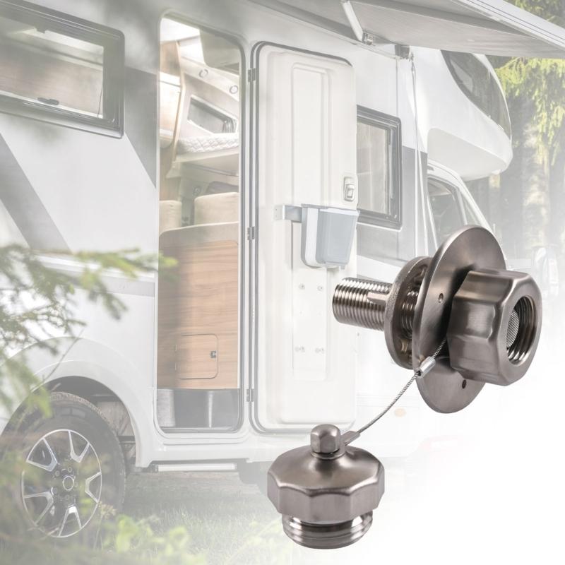 RVs Campers Water Inlet Check Valves 3/4 Adapter With Stainless Steel Body Leakproof Design Easy Installation