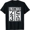Oldometer 30th Birthday 29 To 30 Years Old Joke Funny T Shirt