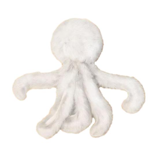 Fluffy Cat Toy with Octopus Shape Soft Non-Shedding Rabbit Fur Toy Interactive Play And Anxiety Relief Cat Chew Toy