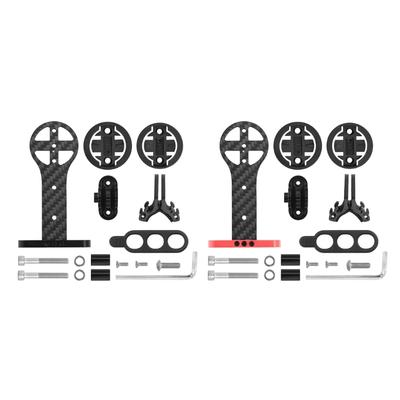 Carbon Fibers Extension Bracket Bike Computer Holder Road Bike Adjustable Camera/Light/Speedometers Mount Holder