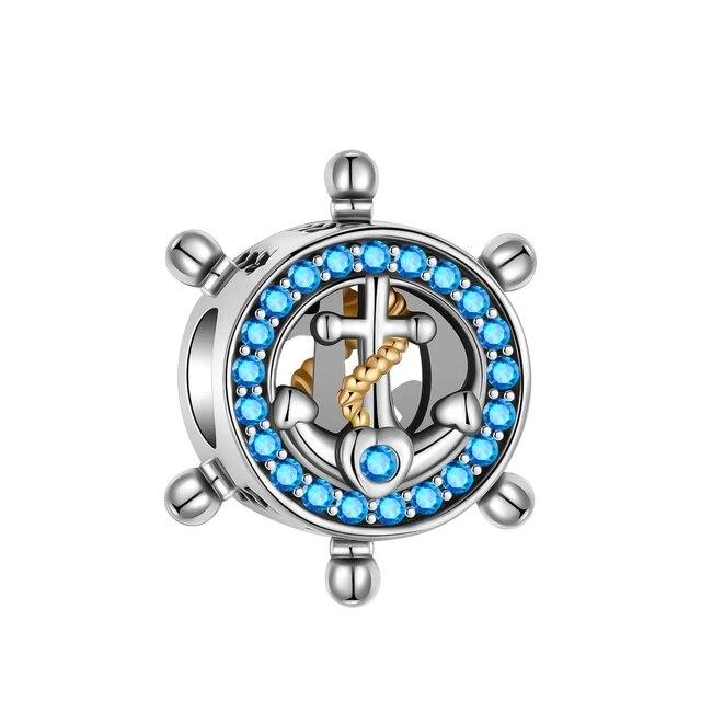 925 Sterling Silver Guitar Rich Headset Pendant Charm Fit Originalfashion Bracelet Charm Bead Necklace Diy Female Jewelry