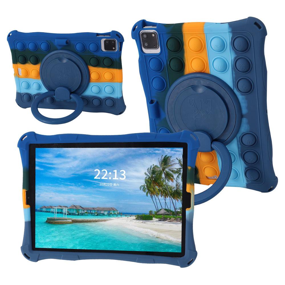 Dla iPad A16 11. Etui 2025 Gen Obrotowe o 360 stopni Miękkie Silikonowe Etui Dla iPad 10. 10.9'' 2025 Dzieci Stojak Bąbelkowa Pokrowiec na Tablet