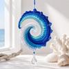 Handmade Spiral Wave Ornament Kit Beaded Crochet Ornament Kit Creative DIY Crochet Set