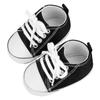 Autumn Baby Girls Boys Canvas Sneak Soft Sole Anti-Slip Shoes Newborn Prewalkers Lace-up Infant First Walkers Shoe 0-18M