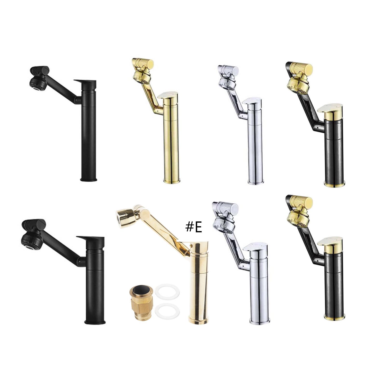 Basin Mixer Taps Hot & Cold Tall Waterfall Bathroom Sink Faucet Brass Kitchen Smooth Brass Single Lever Modern