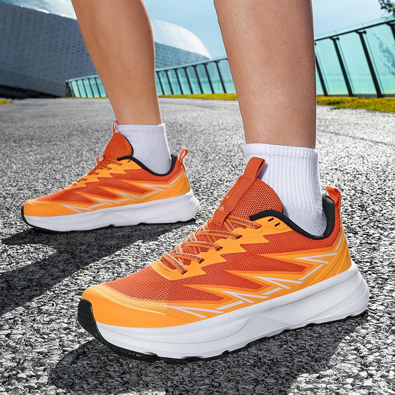 Plus Size Men's Wide-Toe 48 Casual Sports Shoes - Wear-Resistant, Shock-Absorbing Mesh for Hard Courts