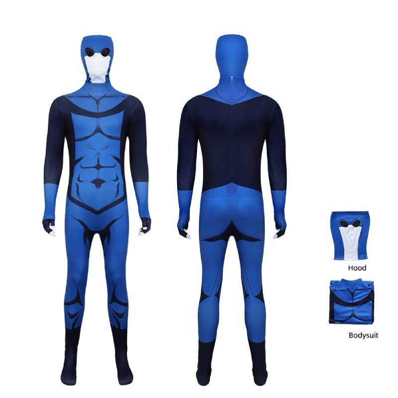 Thragg Invincible The Immortal Conquest 3d Digital Print Costume For Kids And Teens Blue,Child 110cm