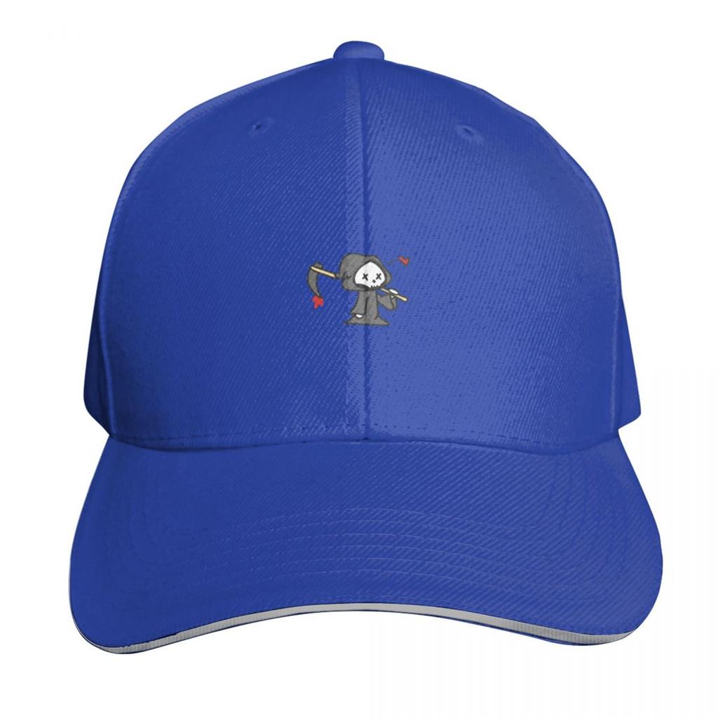 Cute Chibi Grim Reaper Heart Baseball Cap Unisex Hat Big Size Hat Luxury Women Cap Luxury Hat Unisexs Womens
