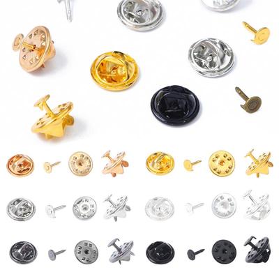 30 Sätze/Beutel Squeeze Abzeichen Halter Schmetterling Verschluss Pin Zurück Brosche Kupplung Pflege Kappe Nagel Krawatte Zurück Stopper Rhodium Schmuck Erkenntnisse