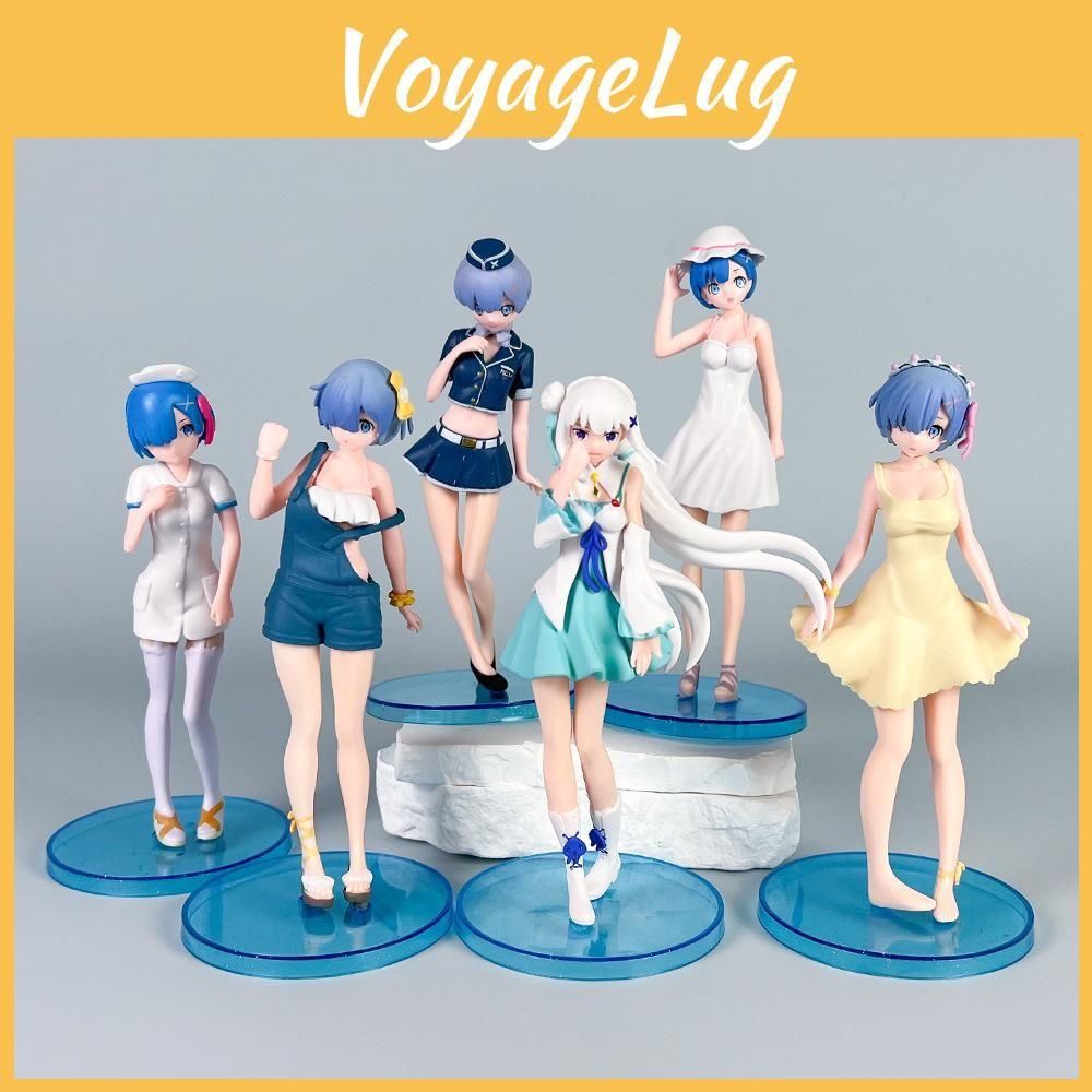 Zero Re Starting Life In Another World Pvc Figurine Rem Emilia Model Decor Toy