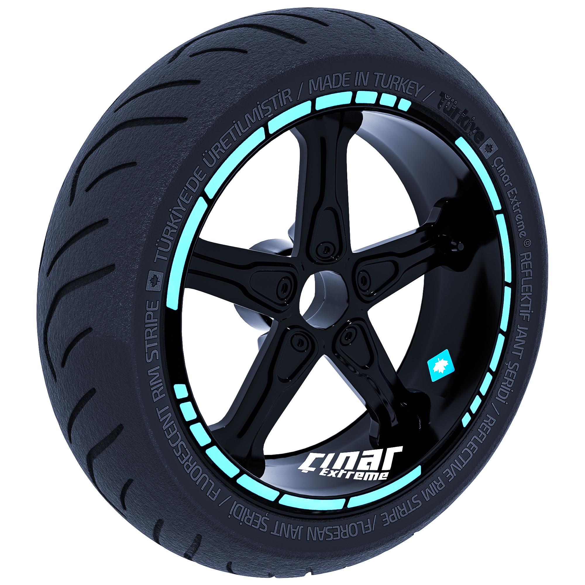 

Moto GP Style Mint Green Rim Tape Wheel Stripes Decals Sticker CinarExtreme