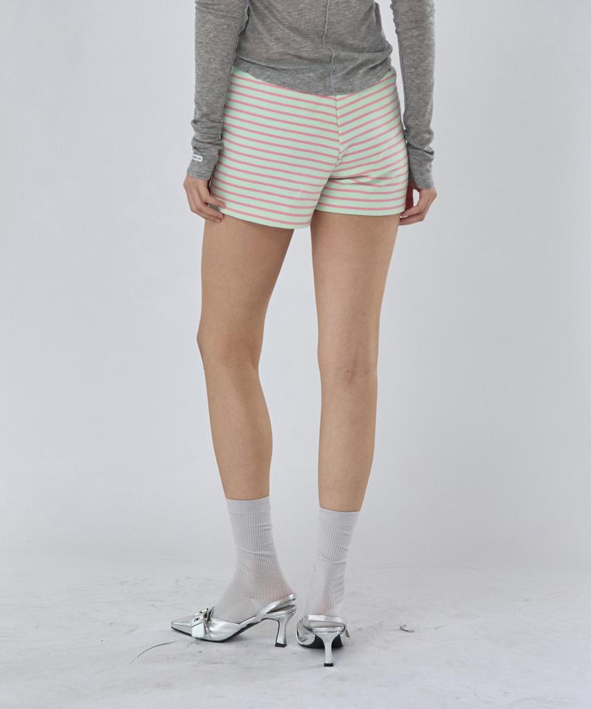 Lense Stripe Micro Shorts Mint