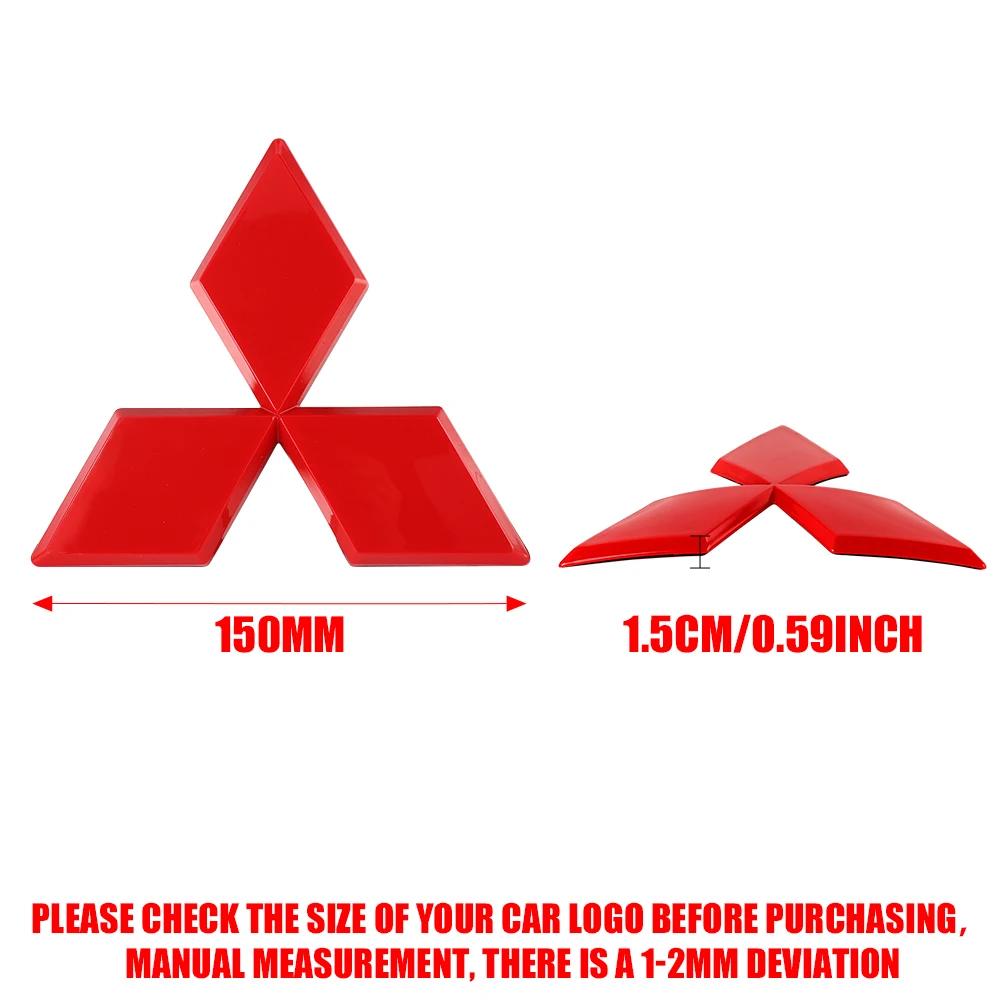 Autocollant Logo 3D ABS Calandre Avant Coffre Volant de Voiture Pour Mitsubishi Mitsubishi Ralliart XASX L200 Colt Outlander Pajero EX