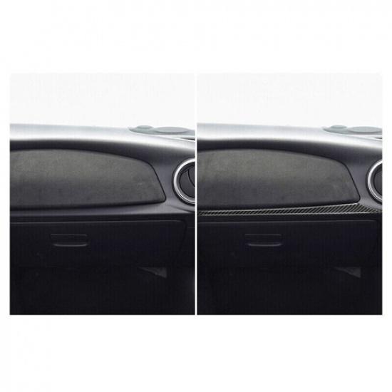 Soft Carbon Fiber Car Front Copilot Dashboard Cover Strip For Toyota 86 2017-20