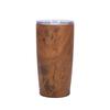 20Oz Car Cup 304 Stainless Steel Double-Layer Vacuum Water Transfer Log Wood Grain Car Thermos Cup