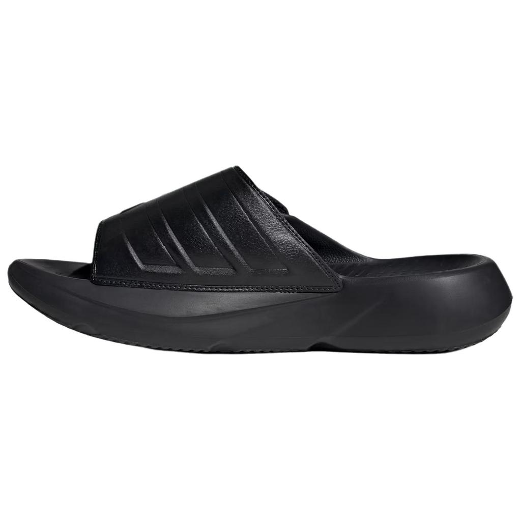 New Adidas Lightblaze Slide 'Black White' JR1253