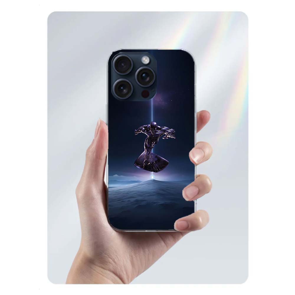 Silver Surfer Clear Phone Case For Iphone 17 Air 16 Pro Max 15 Pro 14 Plus 17E 16E 11 13 12 Mini Cover Cases Fundas Cell TPU Cap