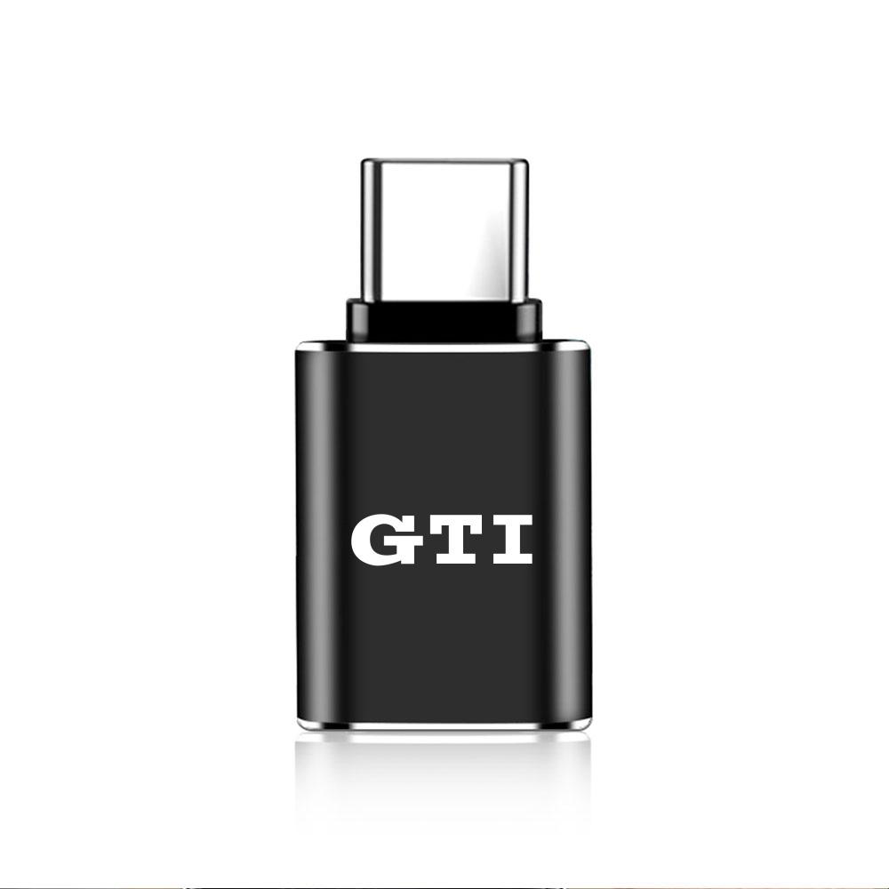 For Volkswagen VW 1Pcs USB To Type-C OTG Adapter USB Female Converter Phone Charger For VW Golf 7 MK7 Golf 6 MK6 Golf 5 Jetta Tiguan Polo CC