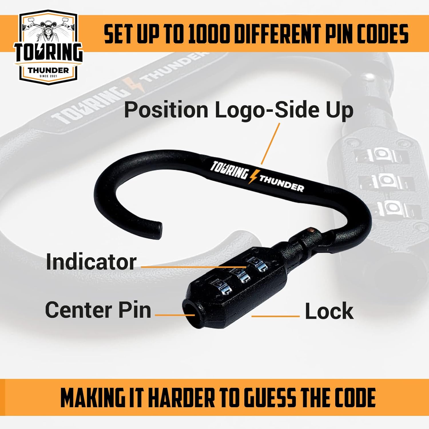 Замок для мотоциклетного шлема — комбинированный карабин с высокой степенью защиты — фото 9