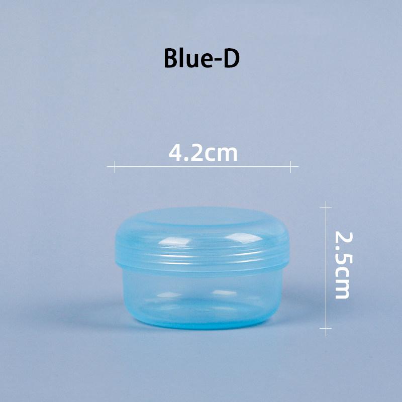 Portable Medicine Box Transparent Plastic Storage Box Food Grade Round Sealed Portable Storage Box Packaging Storage Small Box 2Pcs