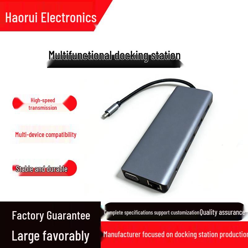 USB-C Docking Station with HDMI Multifunction, USB 3.0 Extender, and Type-C Expansion