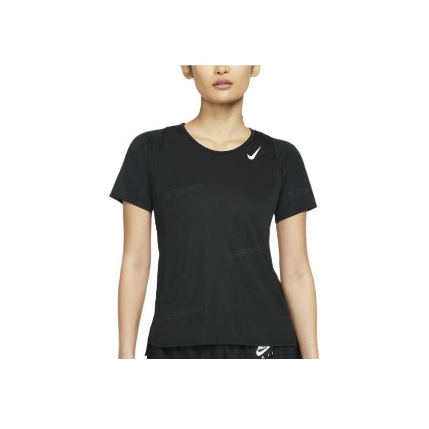 

Nike Футболка с коротким рукавом Dri-FIT Competition Running Solid Logo, женские топы, черный цвет DD5928-010 S